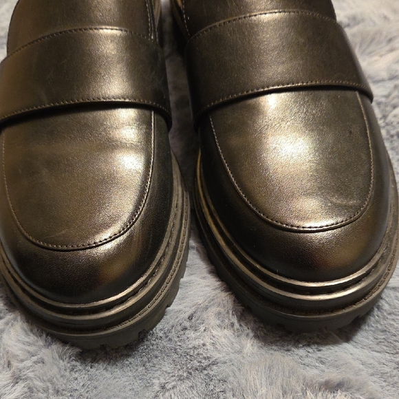 Michael Kors Dark Leather Loafers - Picture 5 of 8